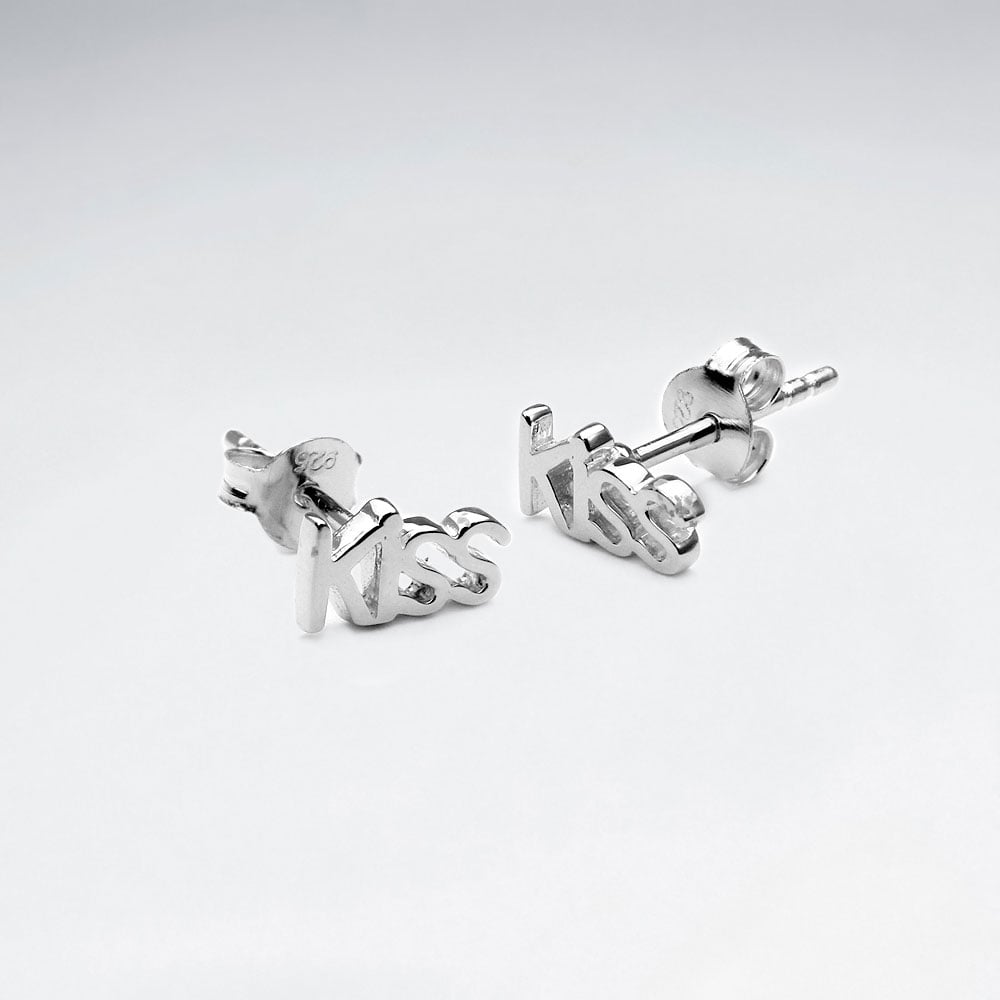 Sterling Silver "Kiss" Earrings