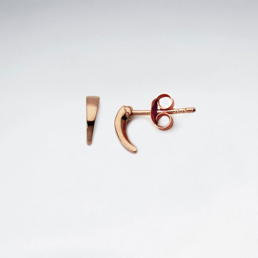 Sterling Silver Tooth Hook Style Stud Earrings