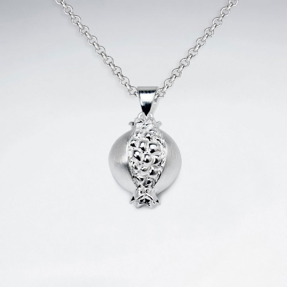 Sterling Silver Organic Designs  Matte & High Polish Pendant