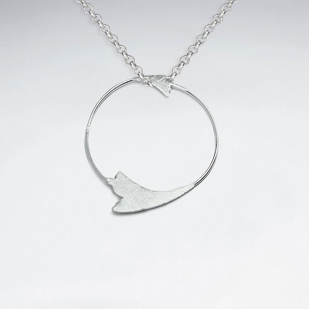 Sterling Silver Openwork Circle Pendant