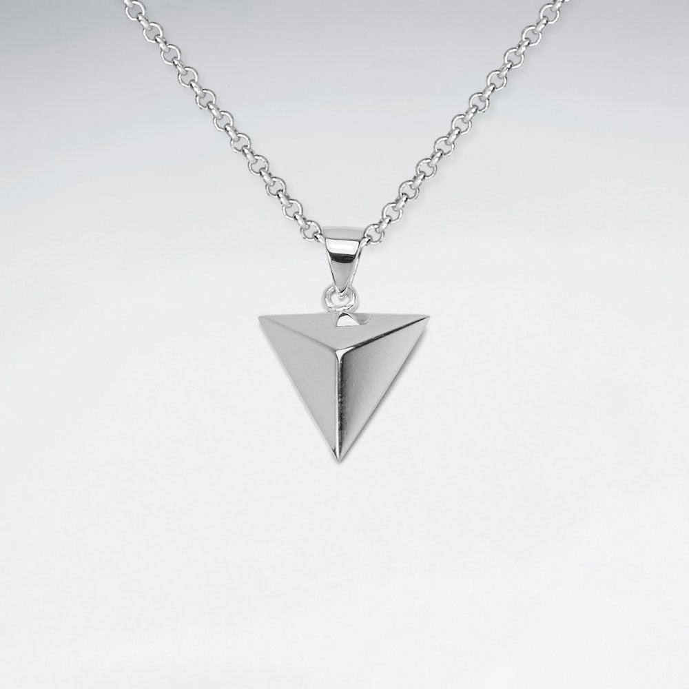 Sterling Silver Arrowhead Inspired Pendant