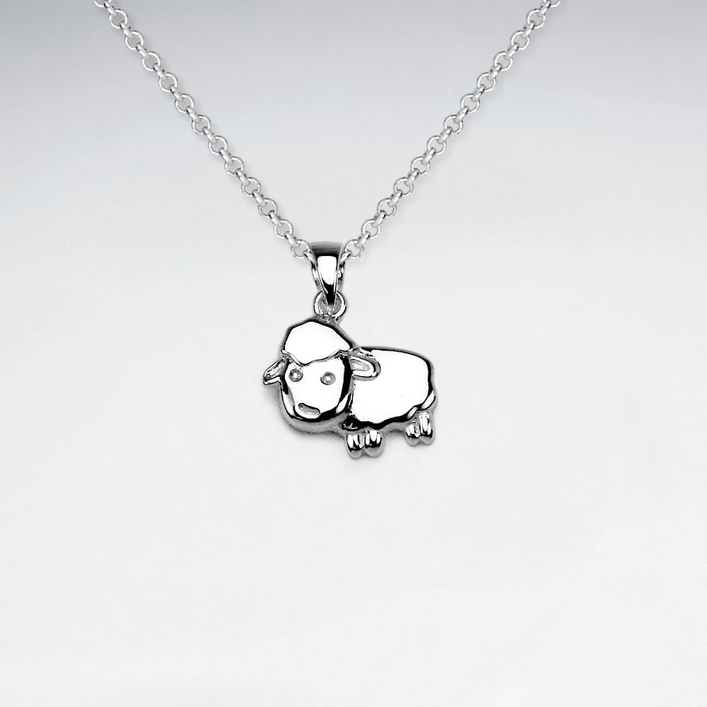 Sterling Silver Lamb Pendant