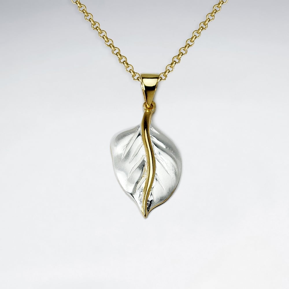 Sterling Silver Leaf Pendant