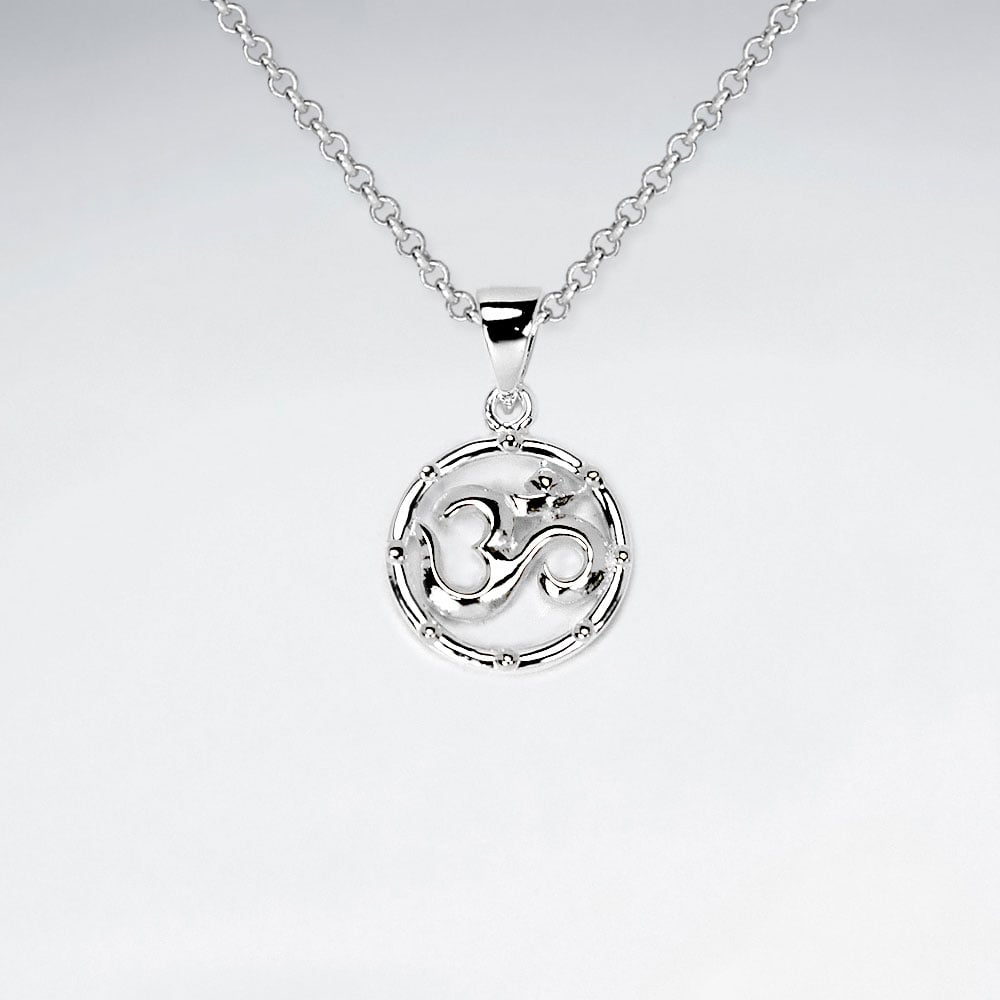 Sterling Silver Openwork Inspired Designs Pendant