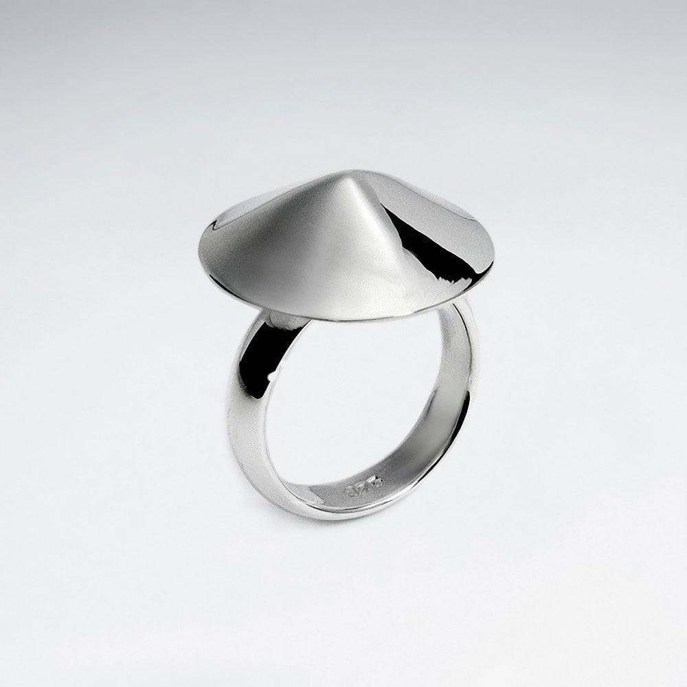 Sterling Silver Cone Design Ring