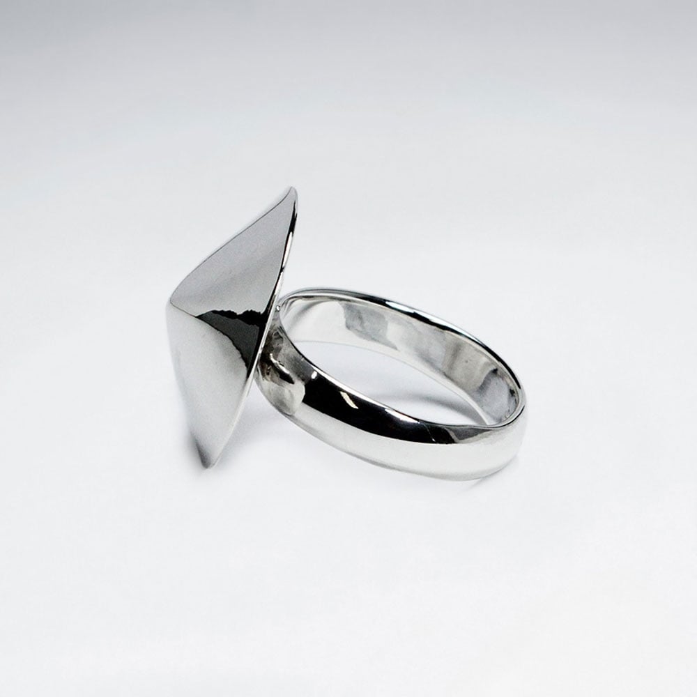 Sterling Silver Cone Design Ring