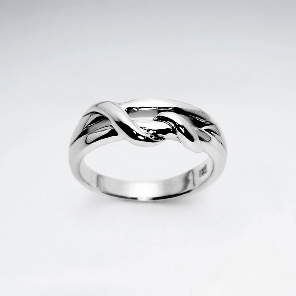 Sterling Silver Simple Lines Design Ring