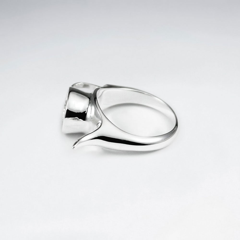Sterling Silver Teapot Design Ring