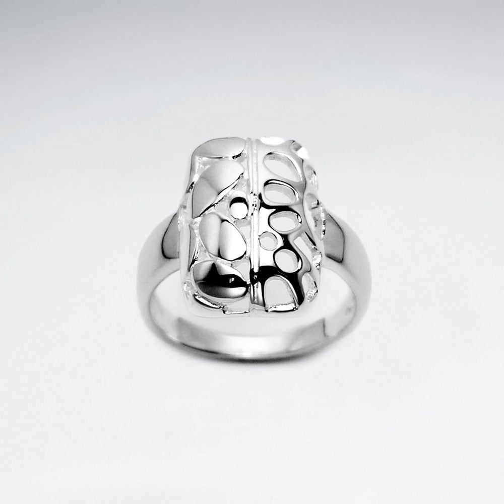 Sterling Silver Abstract Design Ring