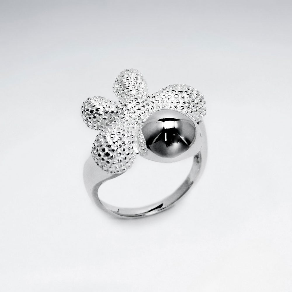 Sterling Silver Organic Starfish inspired Design Ring