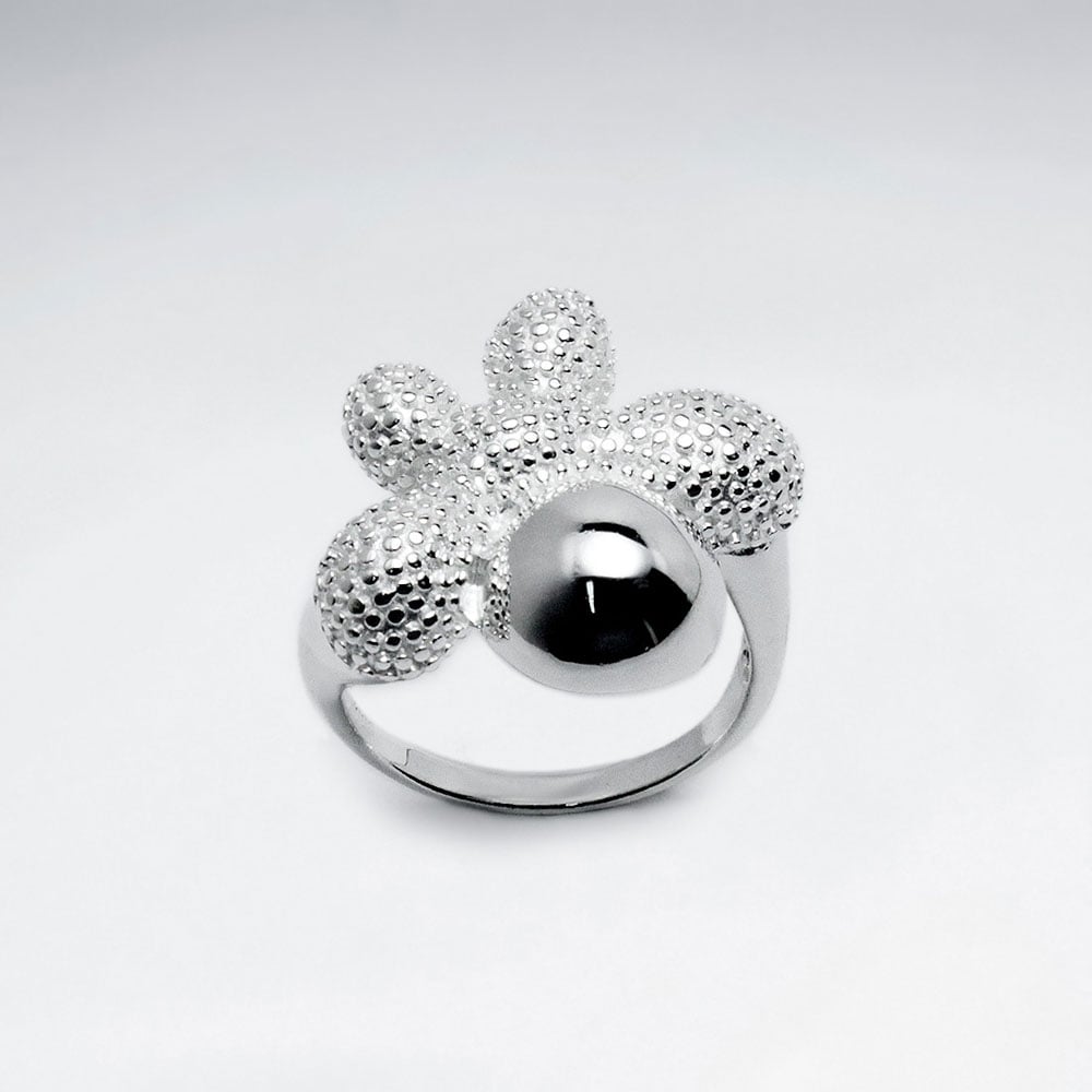 Sterling Silver Organic Starfish inspired Design Ring
