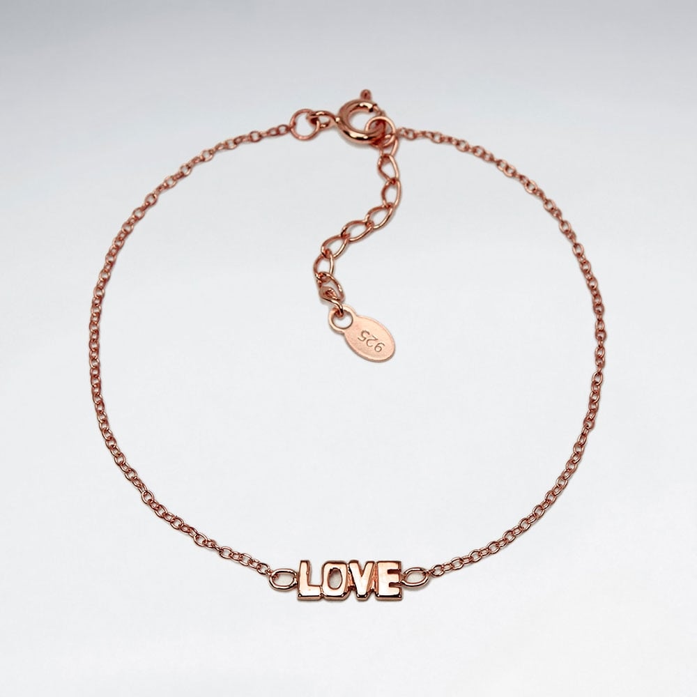 Sterling Silver  "Love" Bracelet