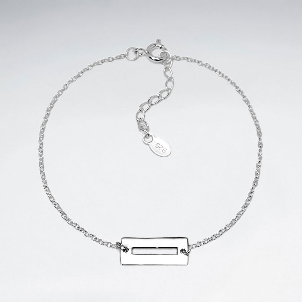 Sterling Silver Bar Bracelet