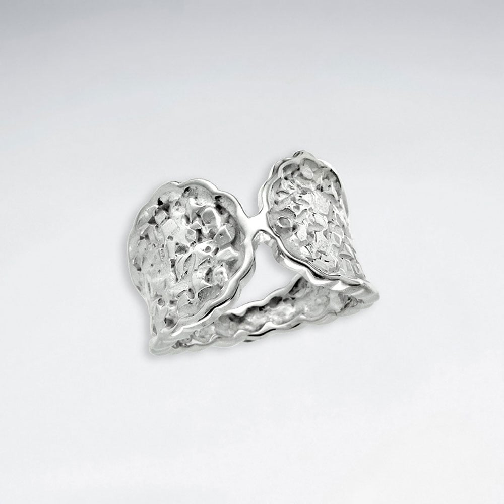 Elegant Sterling Silver With Texture Ring