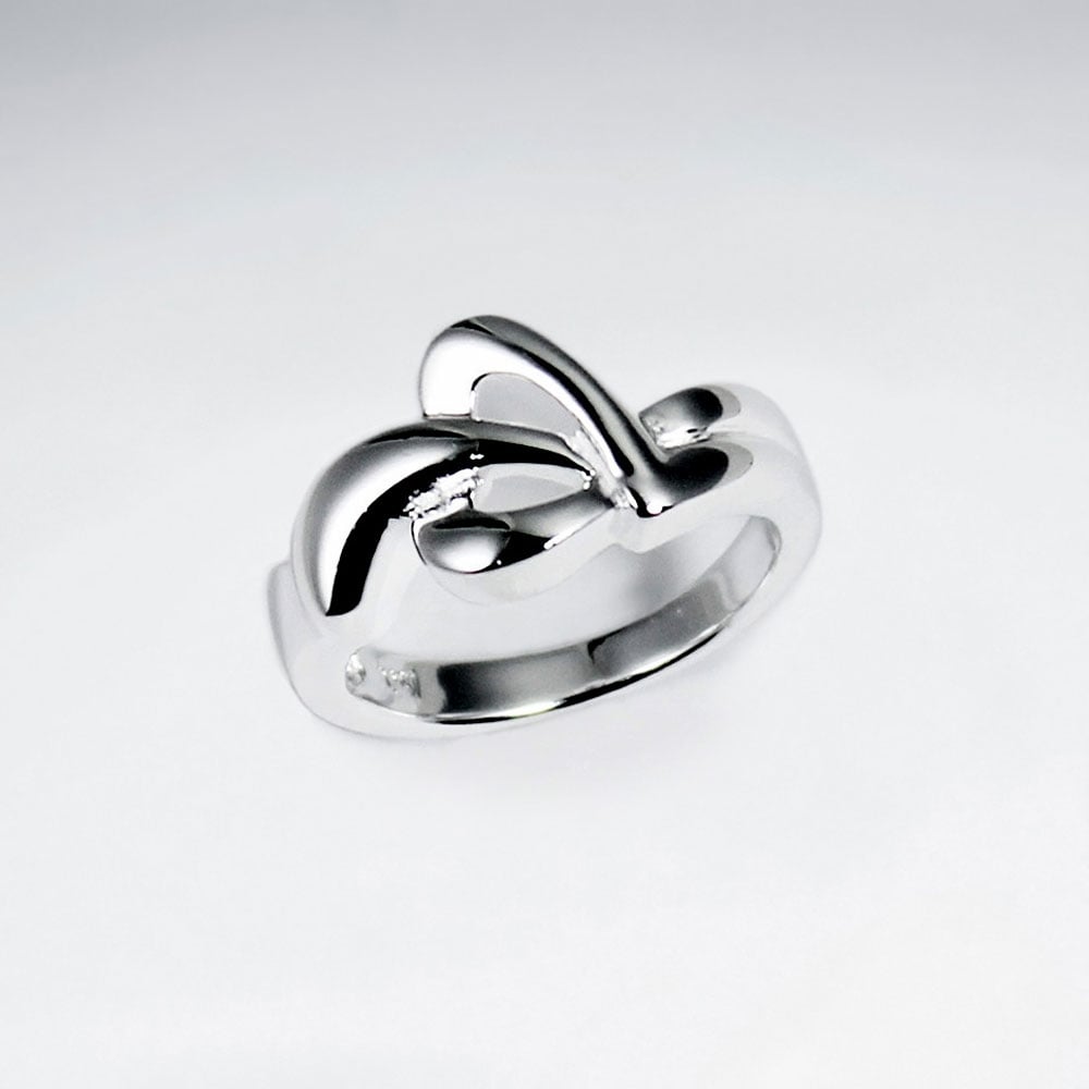Sterling Silver  Heart Shape Design Ring