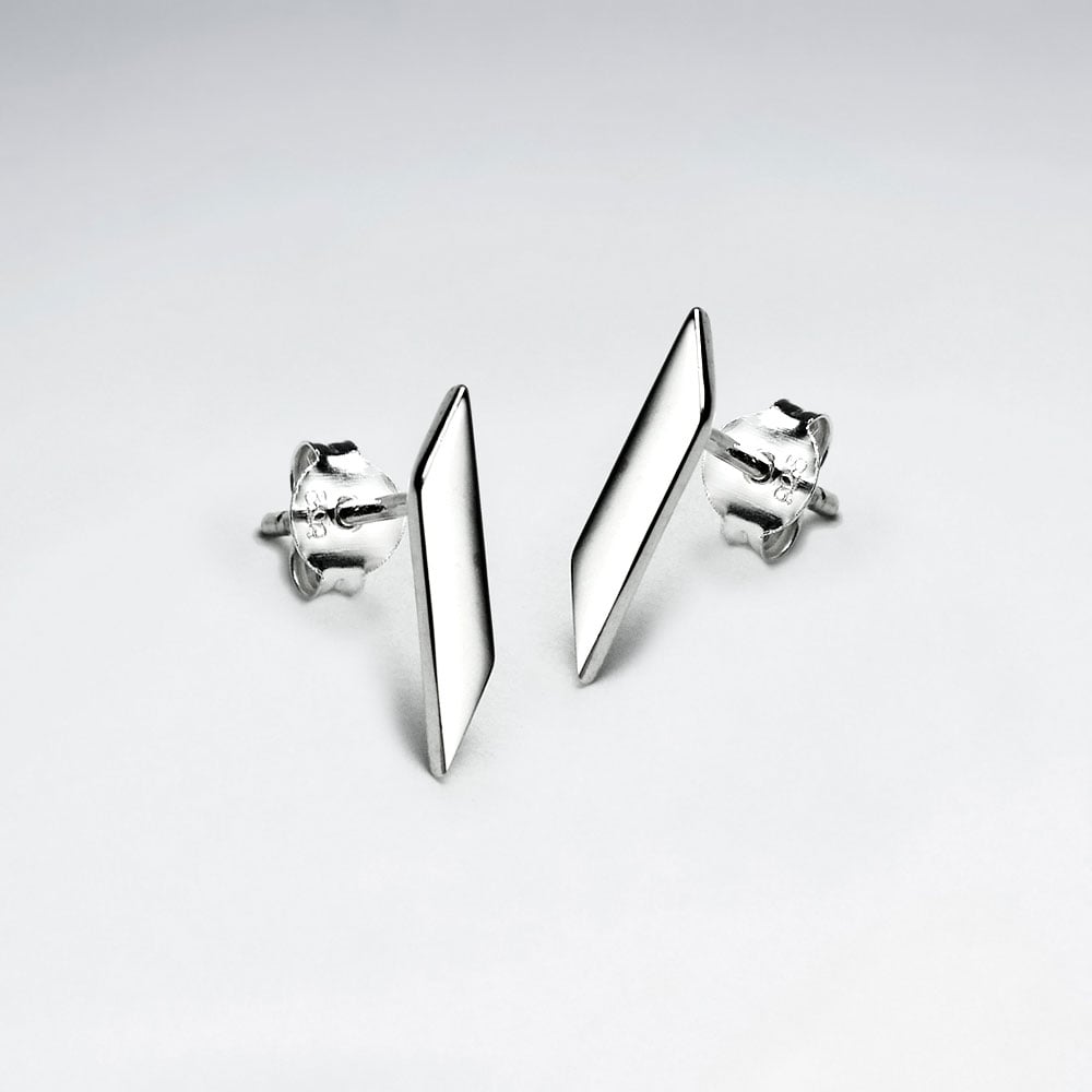 925 Silver Bar Earrings