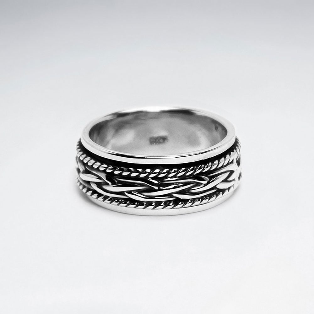 Sterling Silver Filigree Oxidized Ring