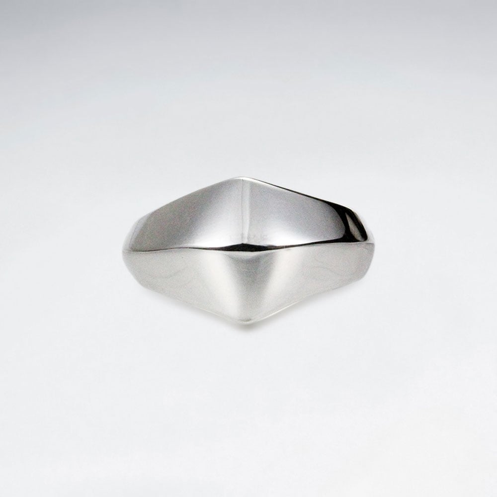 Sterling Silver Contoured Ring