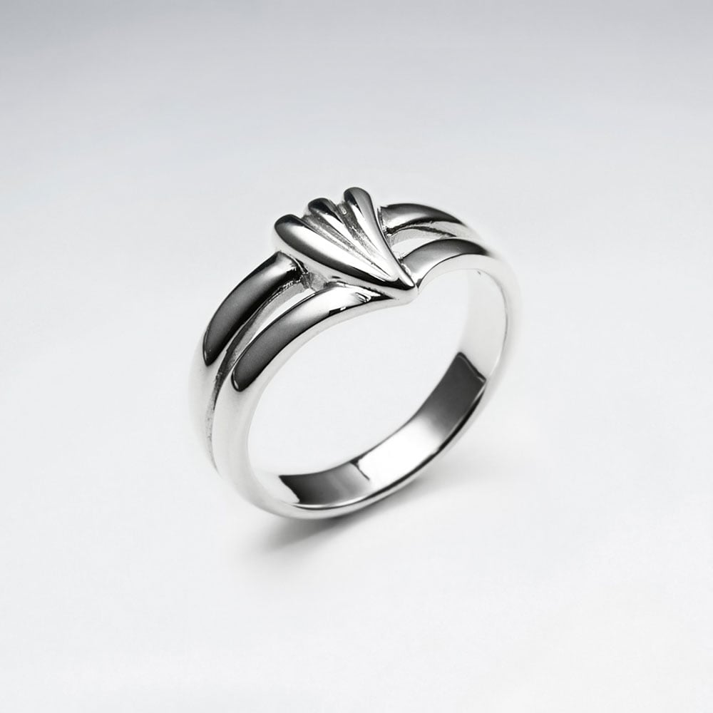Woman's Sterling Silver Style in Flourish Fashion Ring