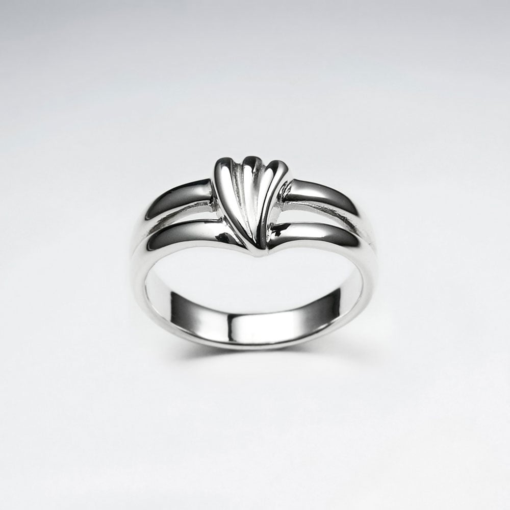 Woman's Sterling Silver Style in Flourish Fashion Ring