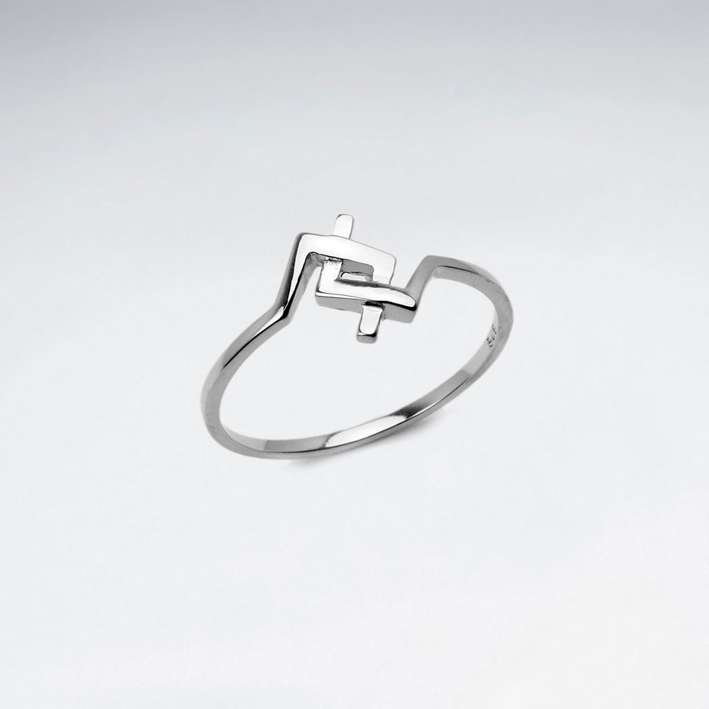 Modern Masterpiece Sterling Silver Ring