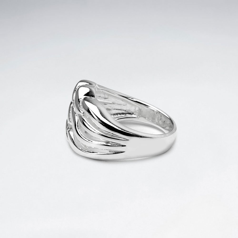 Sterling Silver Curves and Swirls Ring