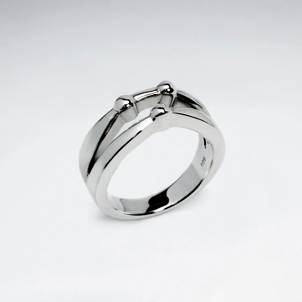 Modern Accents Sterling Silver Ring