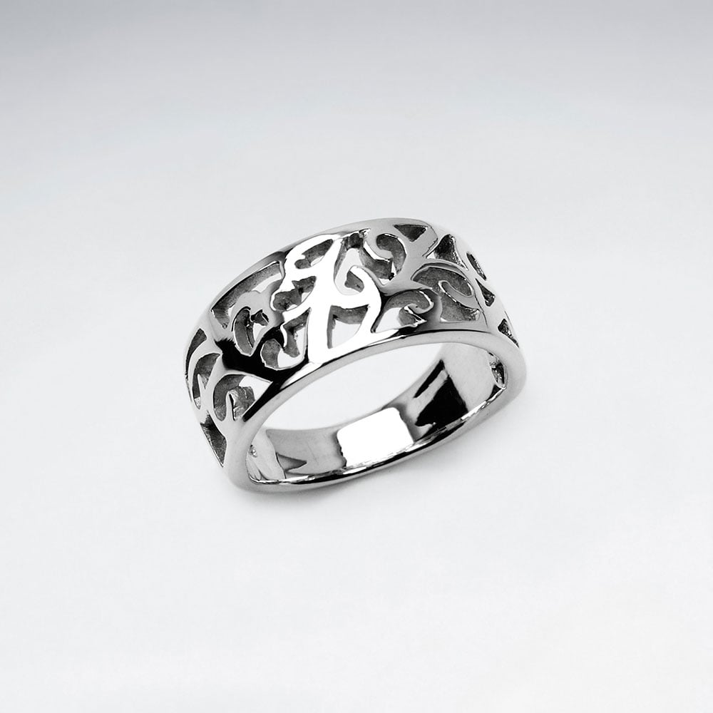 Sterling Silver Filigree Design Ring