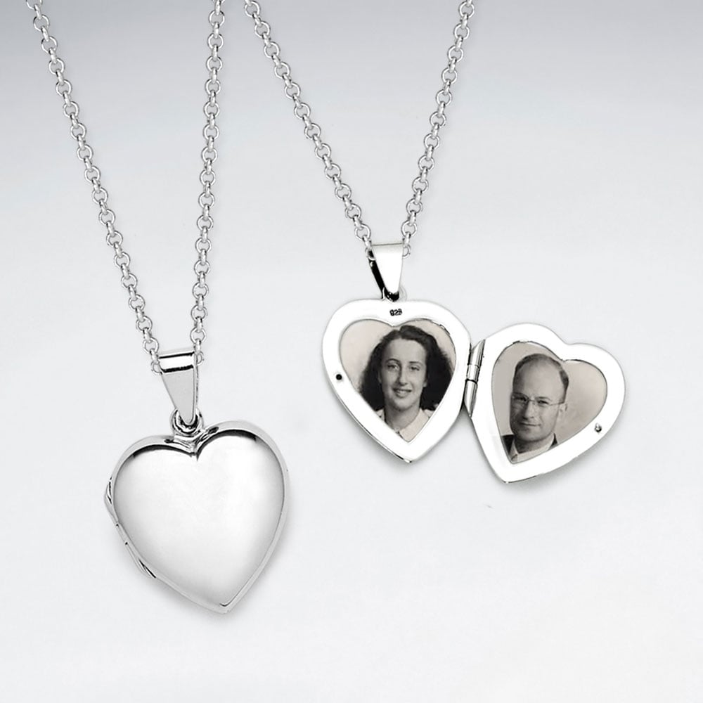 Pendant Treasured Memories Sterling Silver Heart Locket