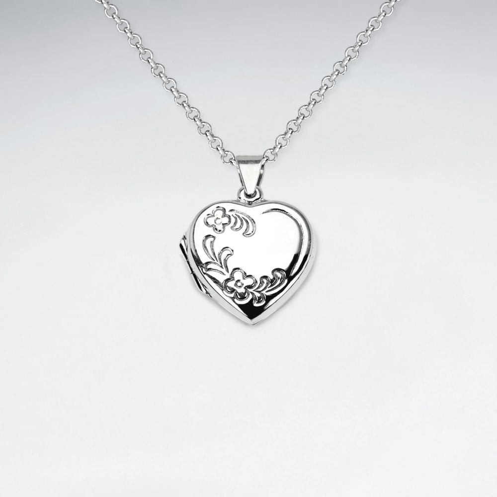Sterling Silver Sweetheart Pendant Locket