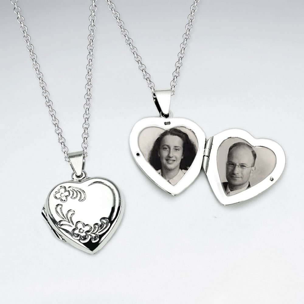 Sterling Silver Sweetheart Pendant Locket