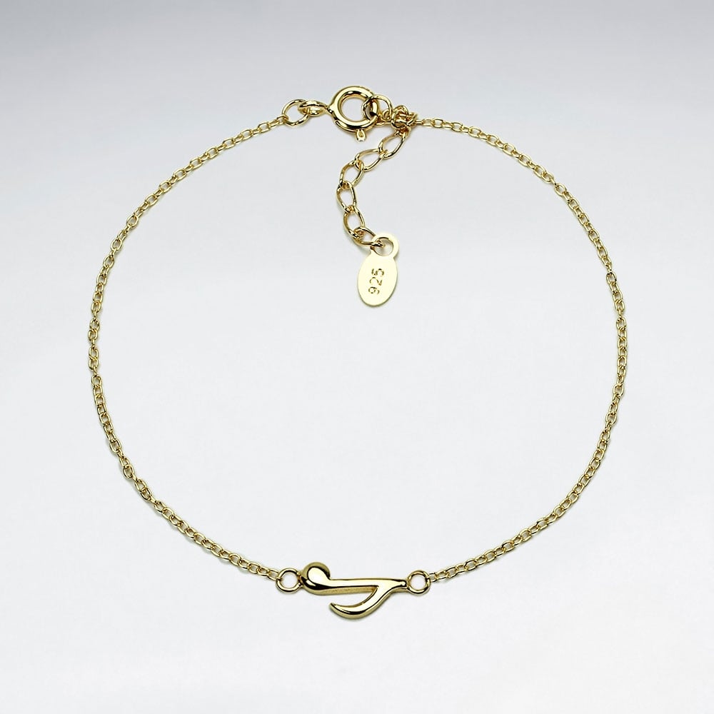 Sterling Silver Music Note Bracelet