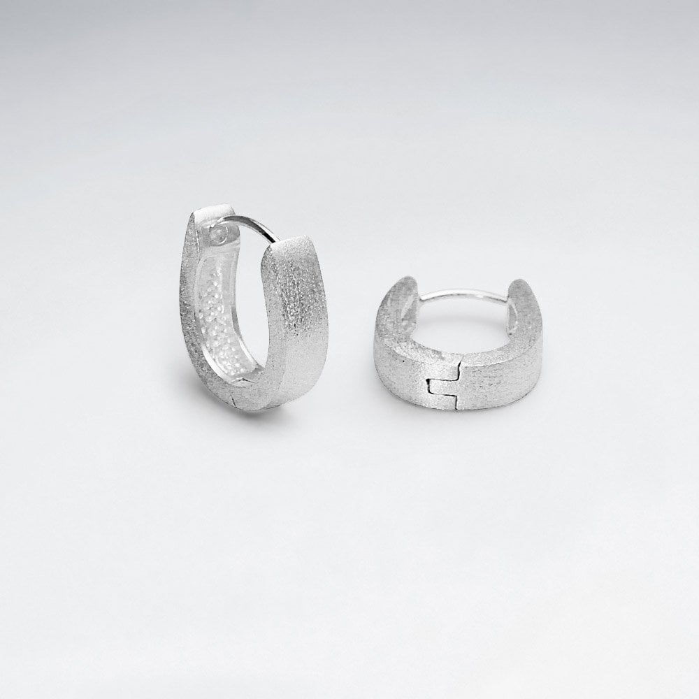 Chunky Horseshoe U-Hoop Huggie Earrings