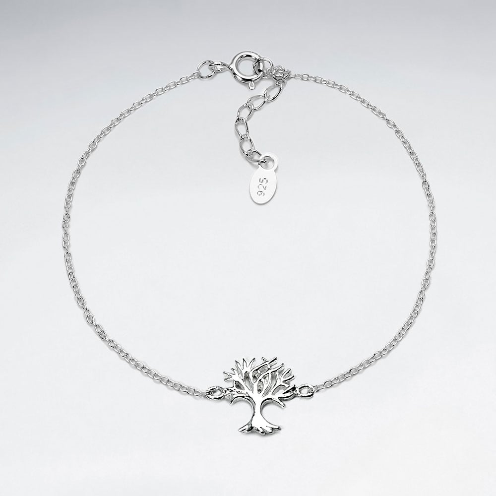 Sterling Silver Withered Tree Bracelet