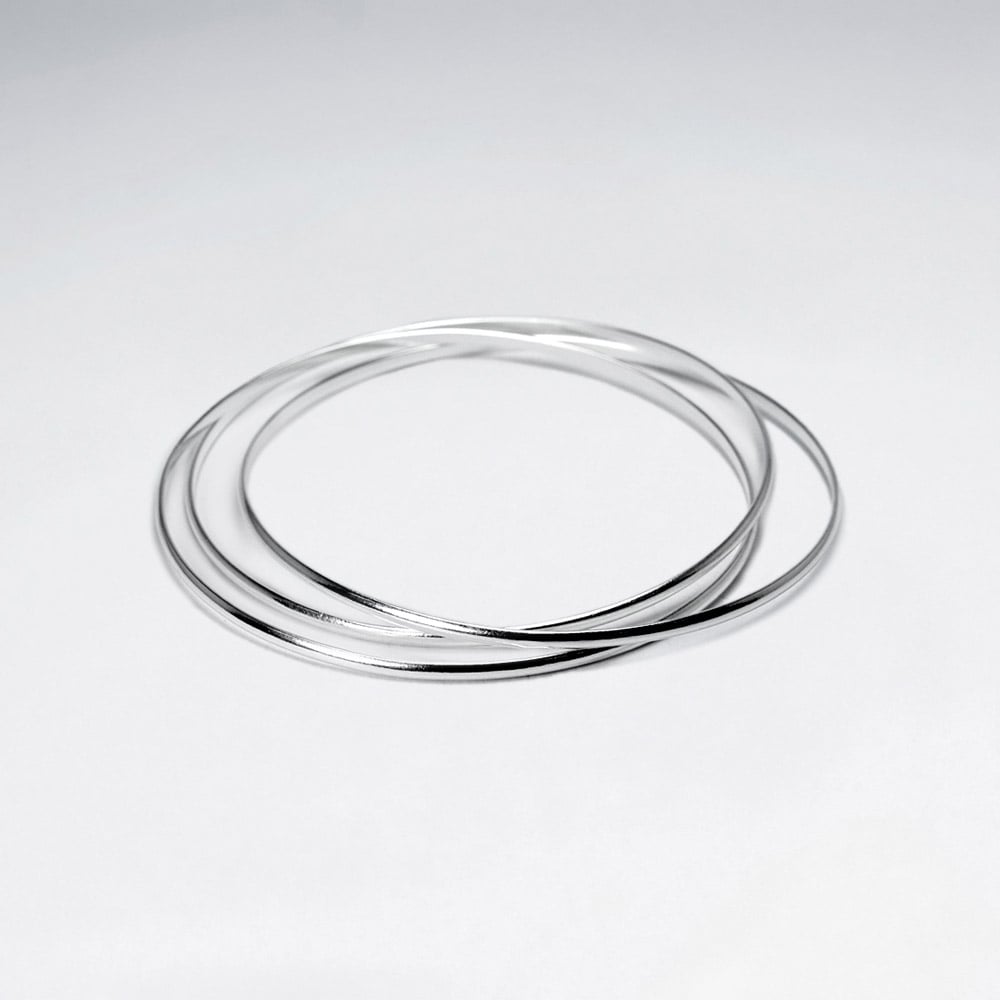 Stackable Sterling Silver Bangle Bracelet