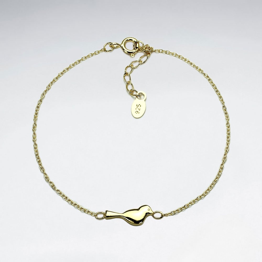925 Silver Song Bird Bracelet