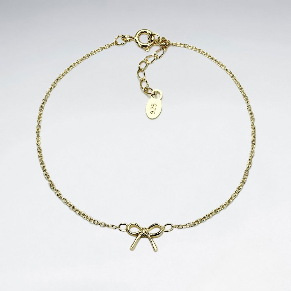 Bow Tie Sterling Silver Bracelet