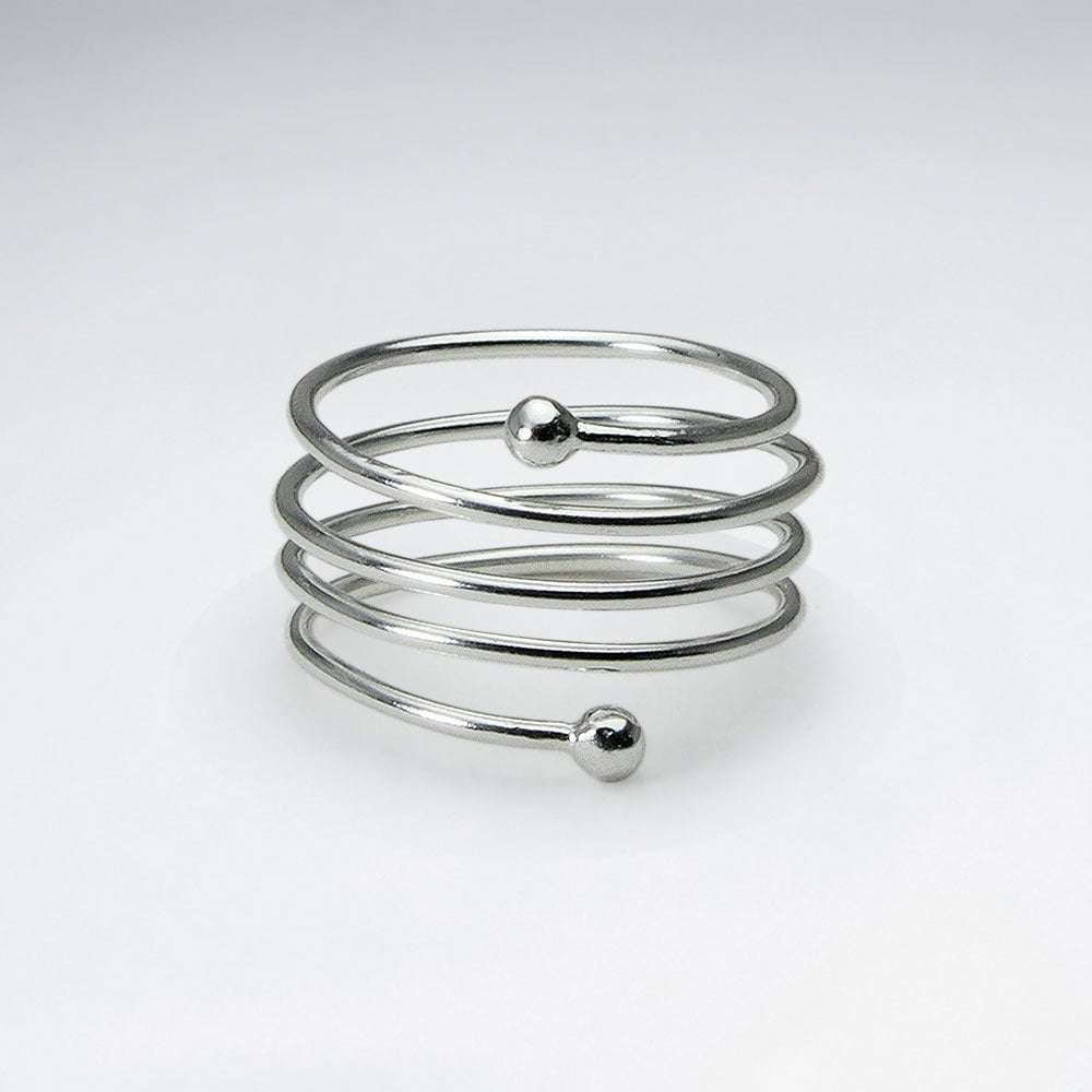 Sterling Silver Spring Coil Ring