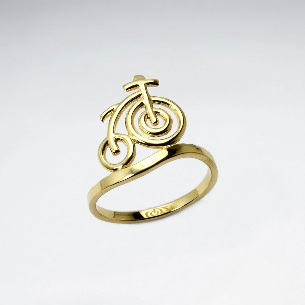 Sterling Silver Classic Cruiser Bicycle Ring
