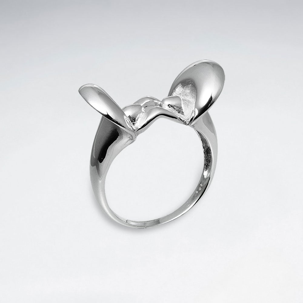 Sterling Silver Petal Ring
