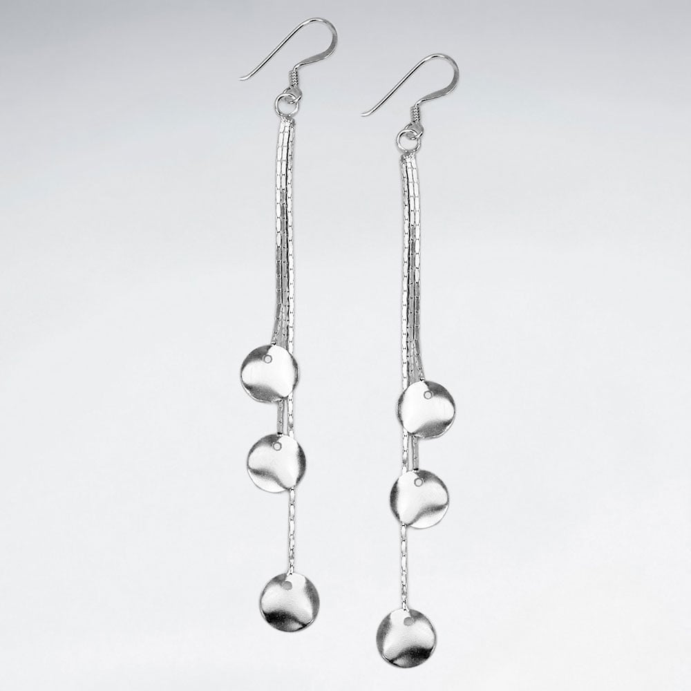 Sterling Silver Charmed Cascade Earrings
