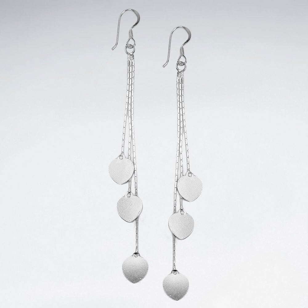 Sterling Silver Rainfall Maestro Circle Cascade Earrings