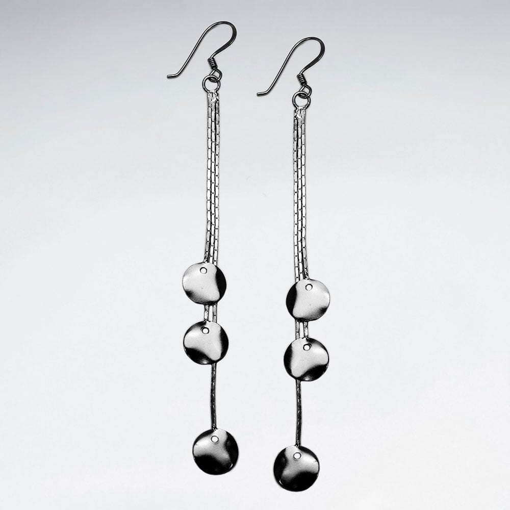 Sterling Silver Charmed Cascade Earrings