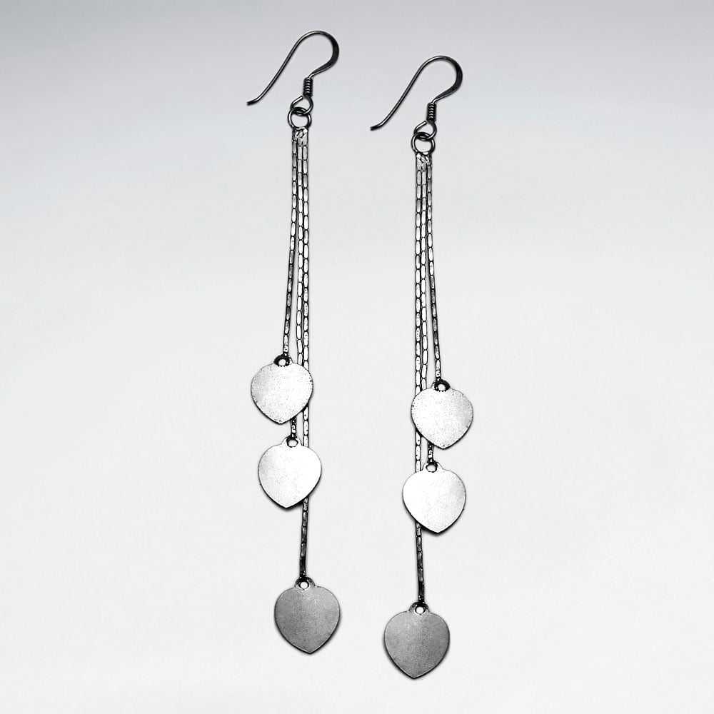 Sterling Silver Rainfall Maestro Circle Cascade Earrings