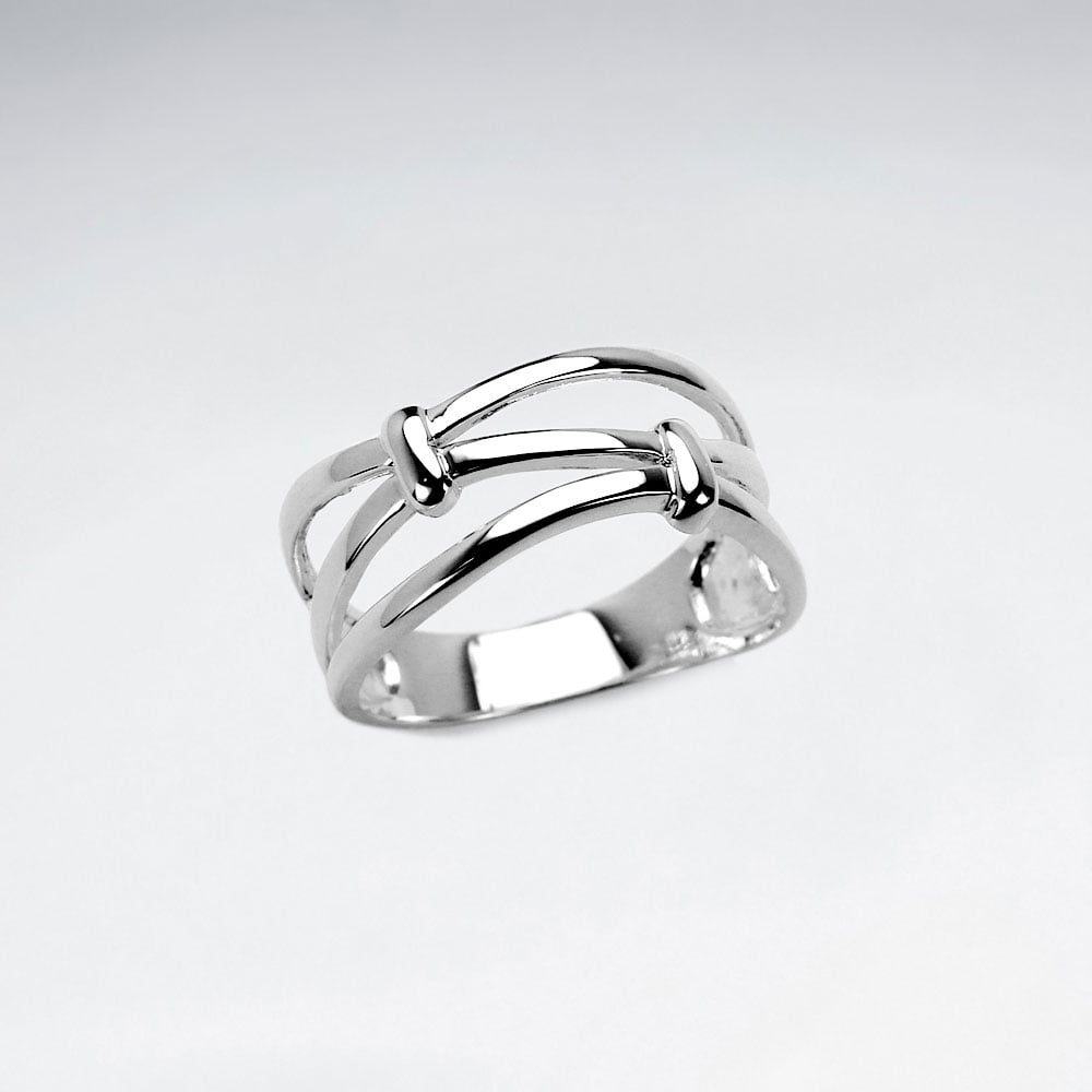 Sterling Silver Elegant Prospect Openwork Ring