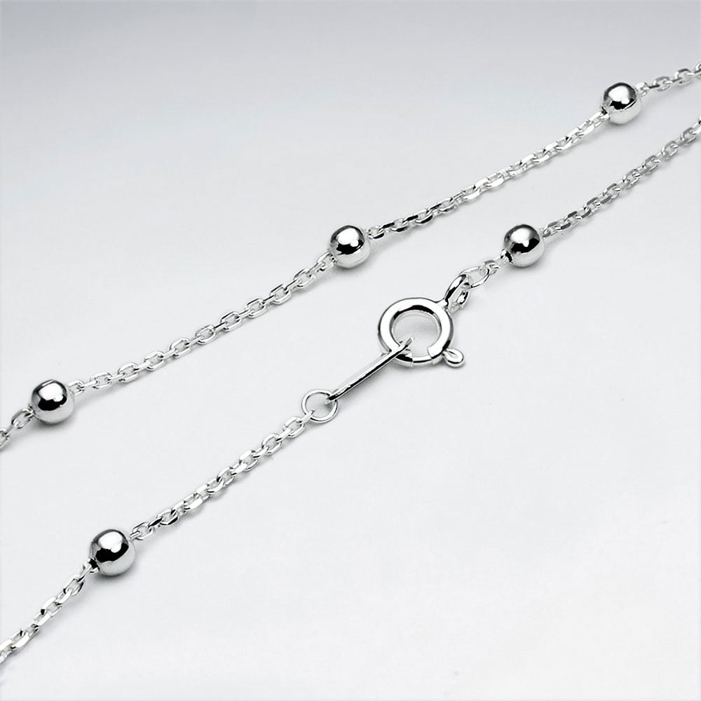Soldered & Ball Silver Chain