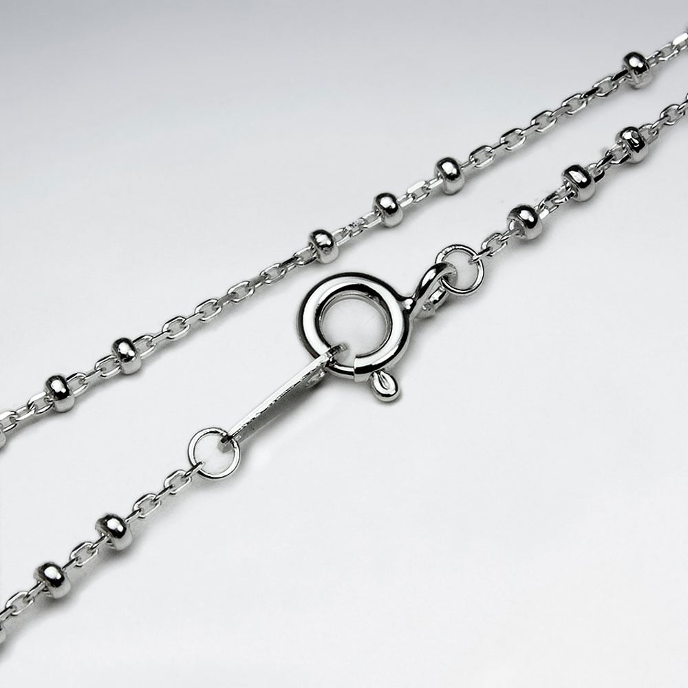 DC Ring Silver Chain