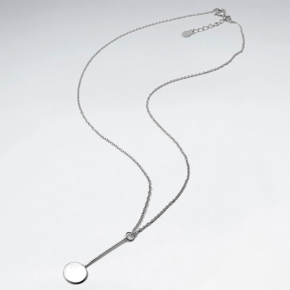 Matinee Sterling Silver Silhouette Pendant Necklace