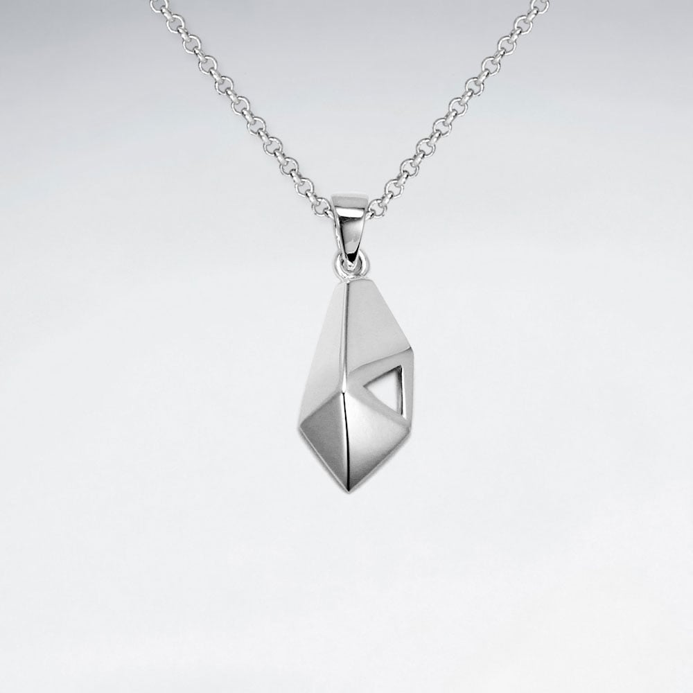 Geometric Styled 925 Silver Pendant