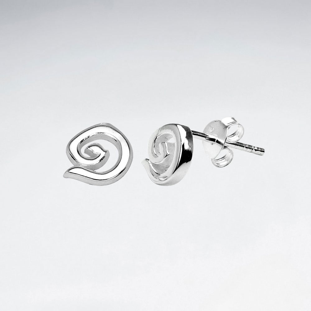 Sterling Silver Thai Number Earring-"One"